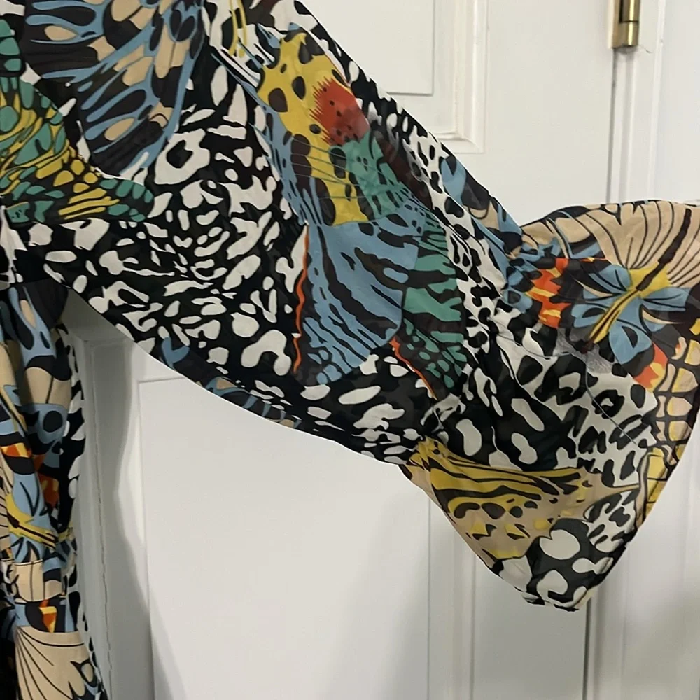 ALICE+OLIVIA butterfly silk blouse - Picture 2 of 8